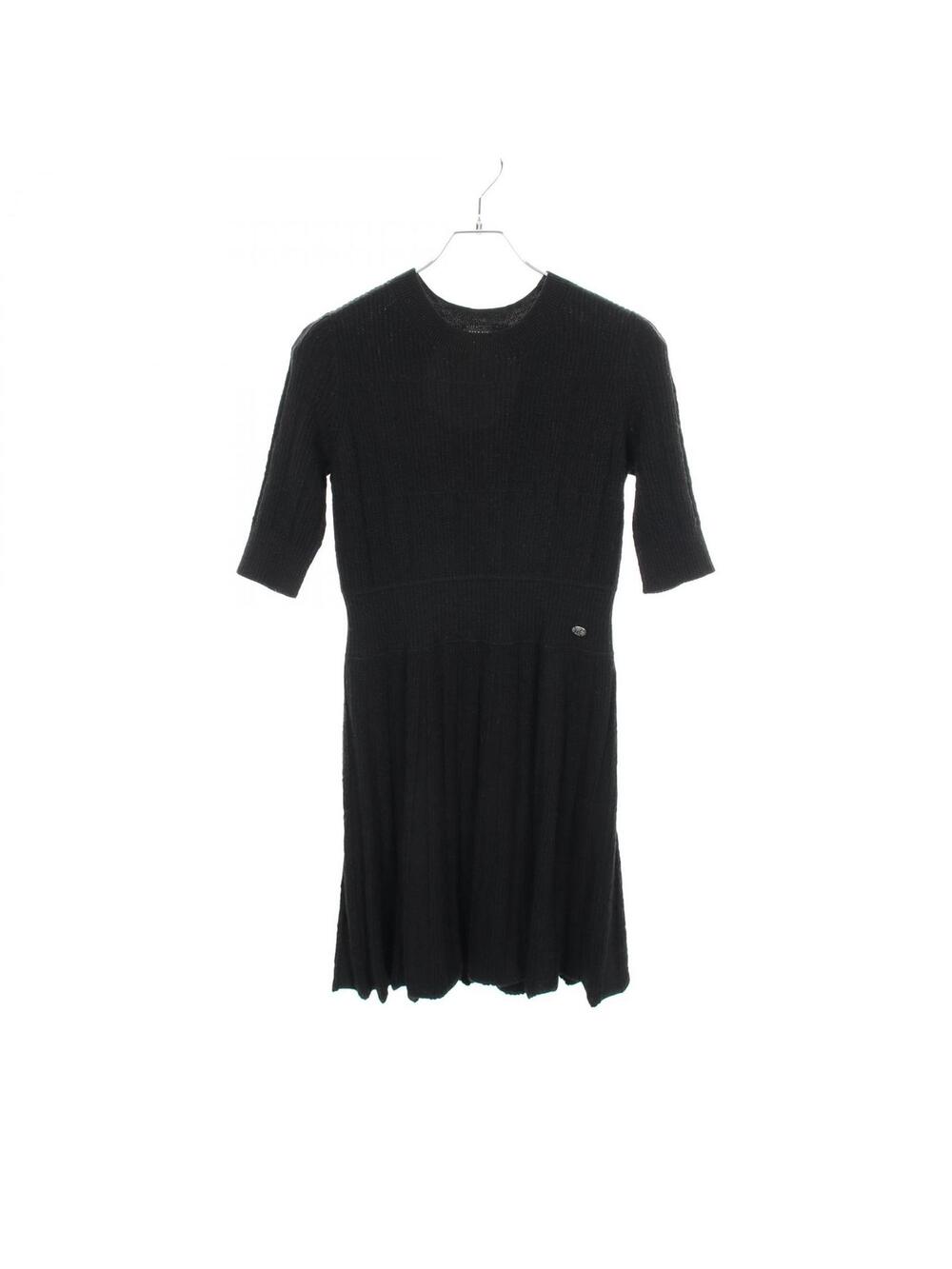 Chanel Coco Mark Button Dress #38 Wool #280402C12B